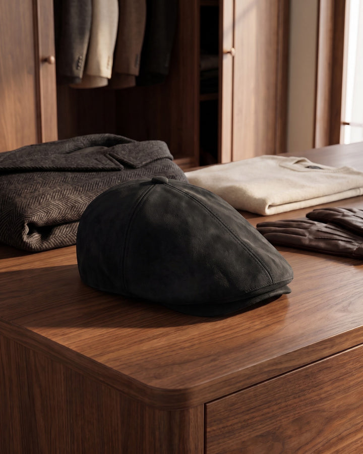 Romeo Suede Flat Cap