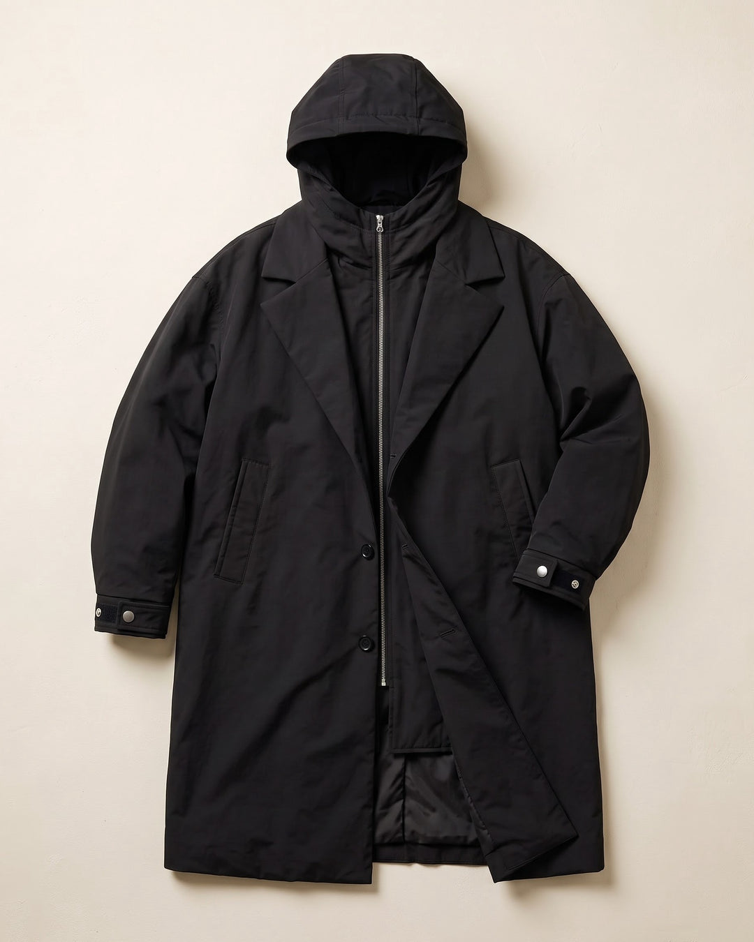 Umberto Hooded Overcoat