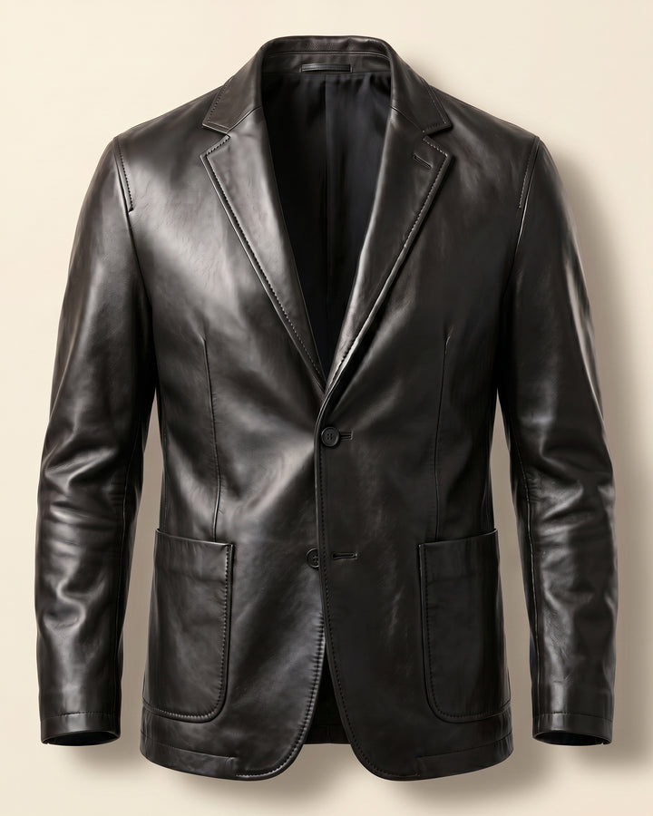 Sandro Faux Leather Blazer