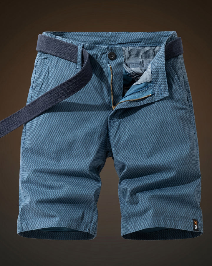 Ruben Cotton Check Shorts