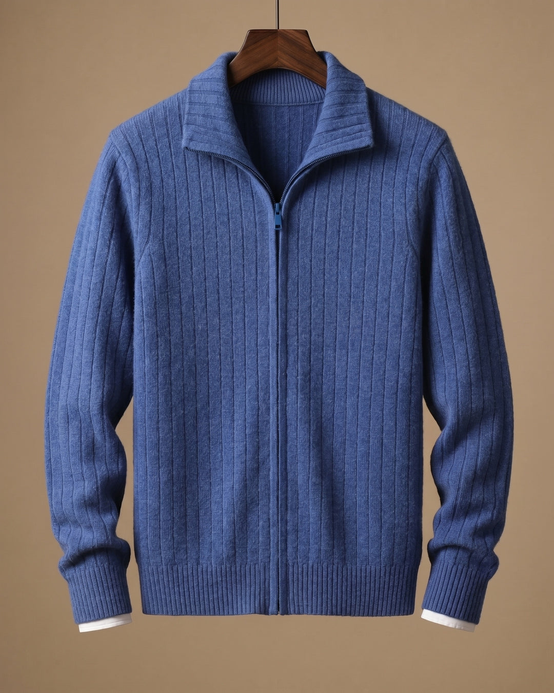 Angelo Cashmere Zip Cardigan