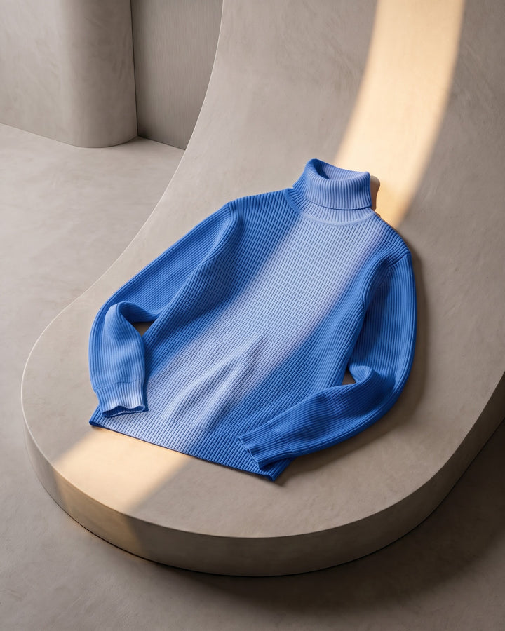 Pio Ribbed Turtleneck Sweater