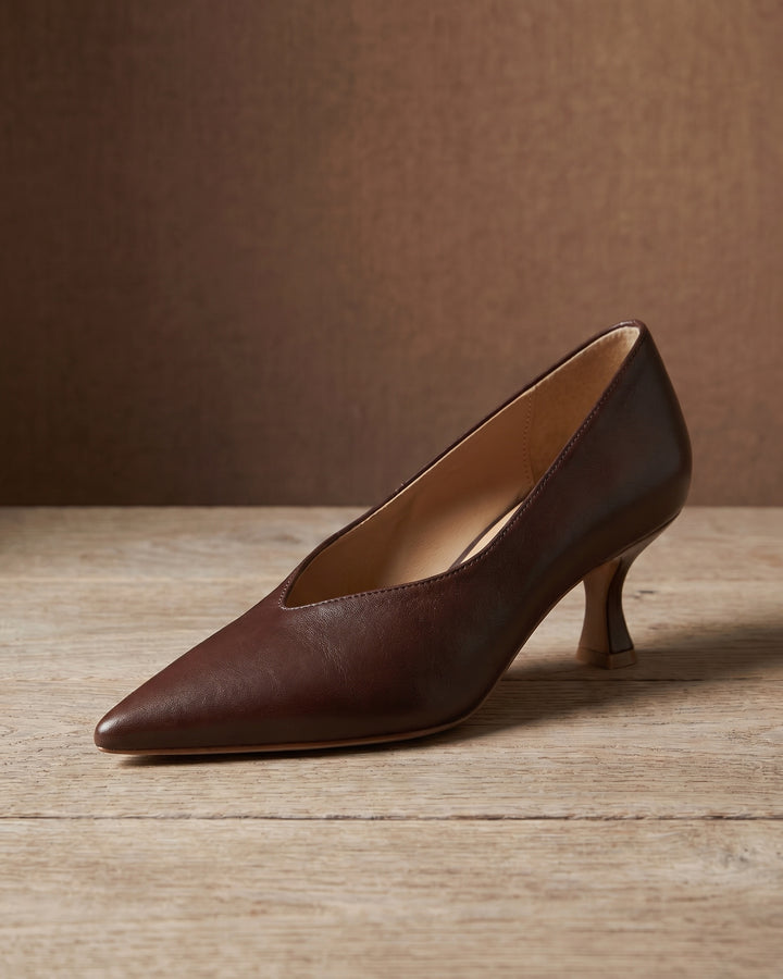 Felicia Leather Heels
