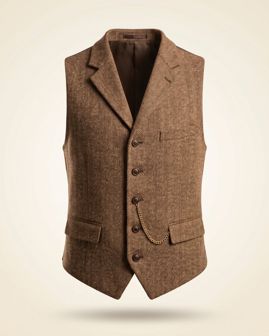 Oscar Herringbone Waistcoat