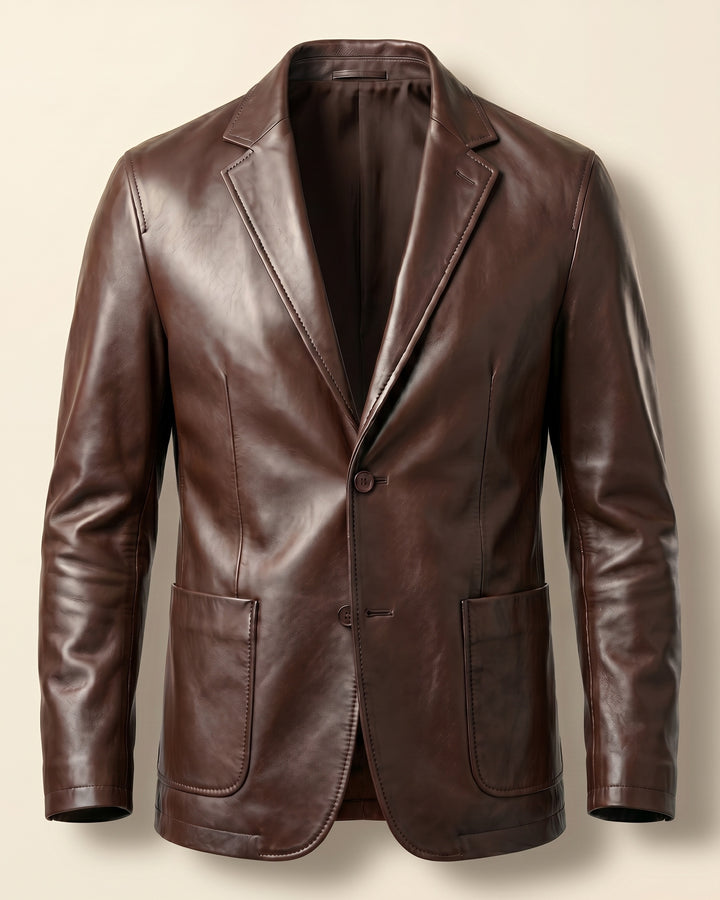 Sandro Faux Leather Blazer
