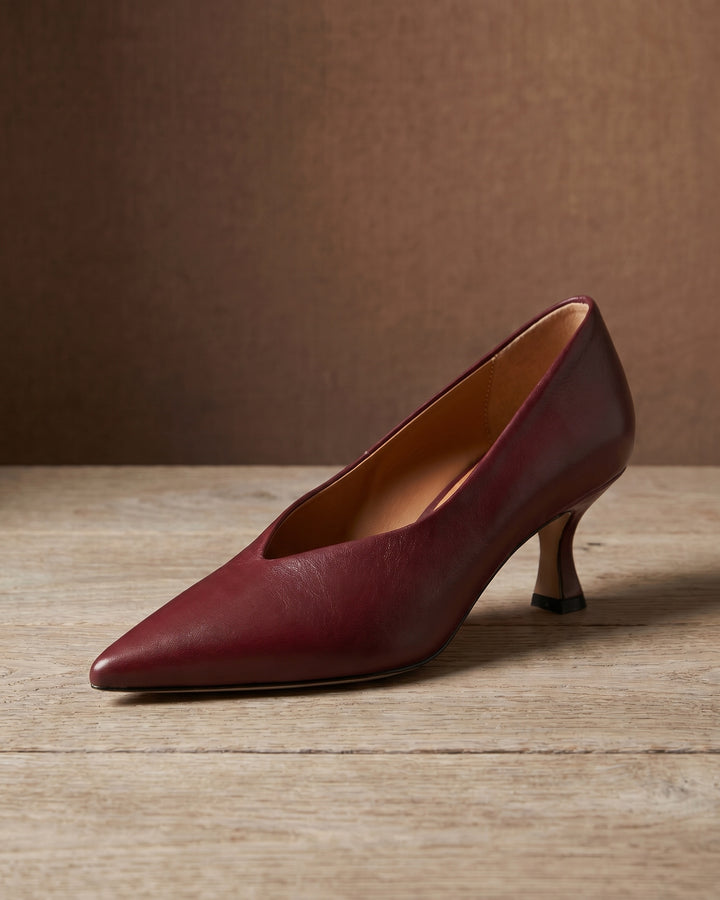 Felicia Leather Heels