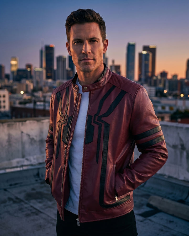 Maurizio Faux Leather Jacket