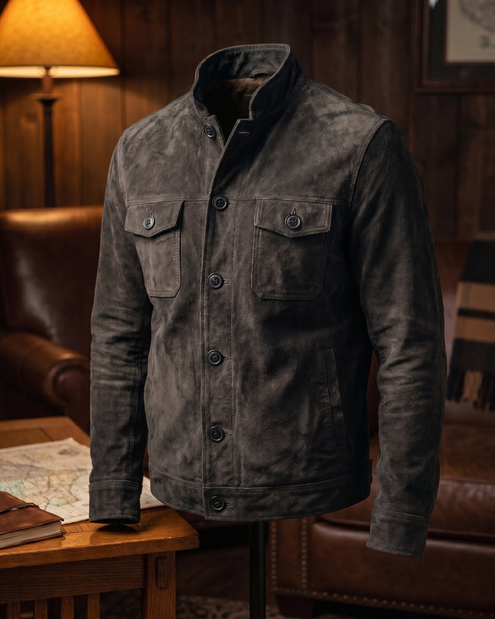 Vincenzo Suede Shirt Jacket