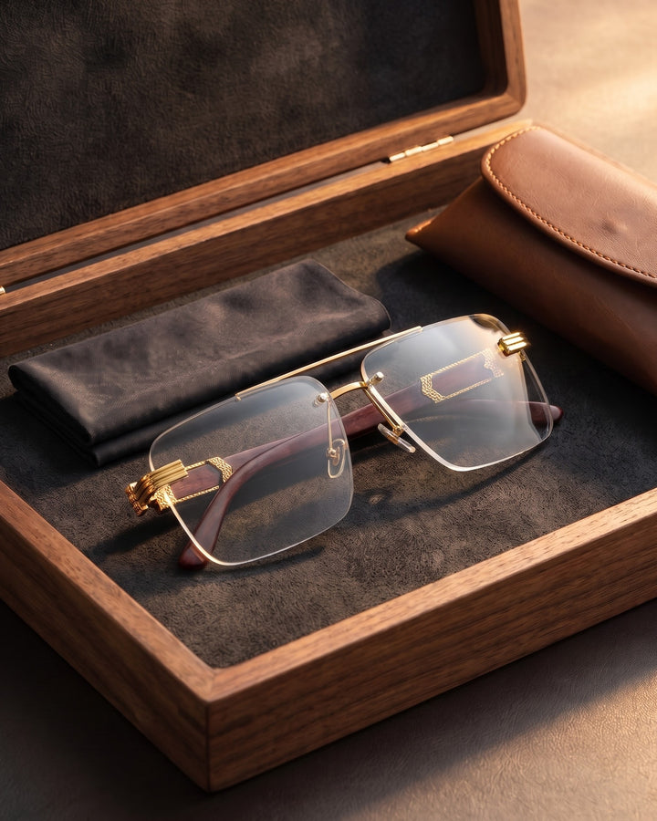 Tadeo Rimless Sunglasses