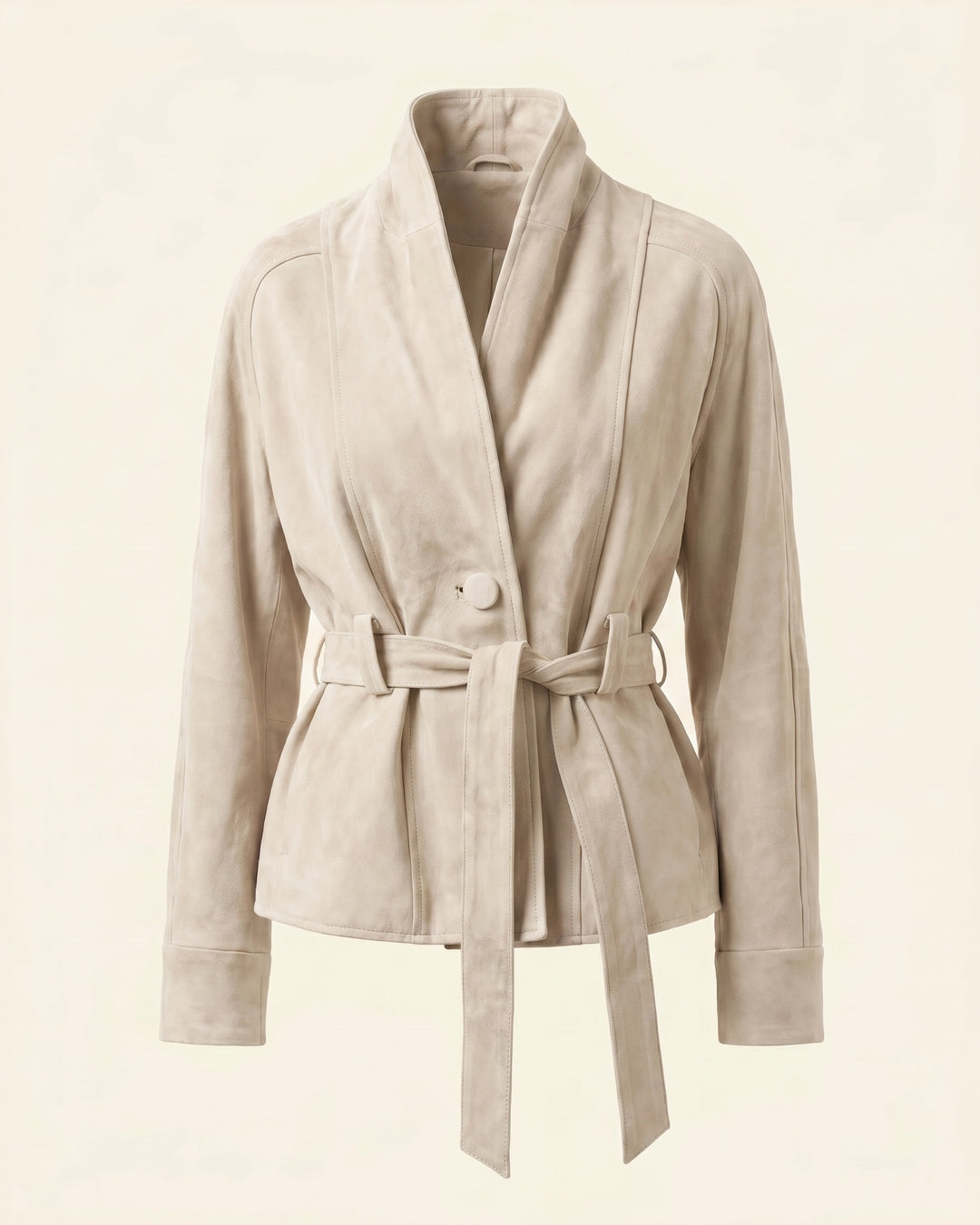 Maddalena Suede Belted Jacket