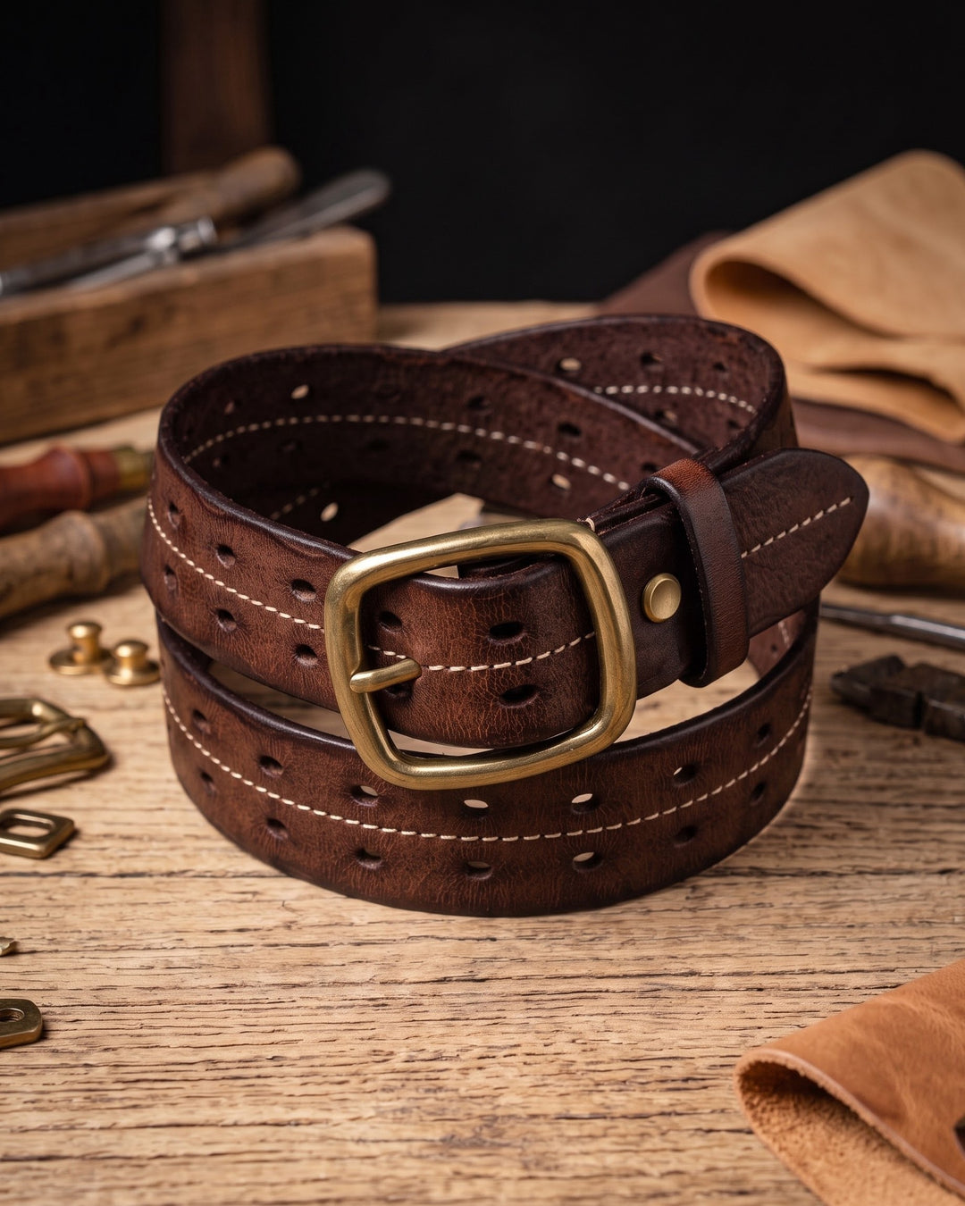 Rinaldo Full-Grain Leather Belt