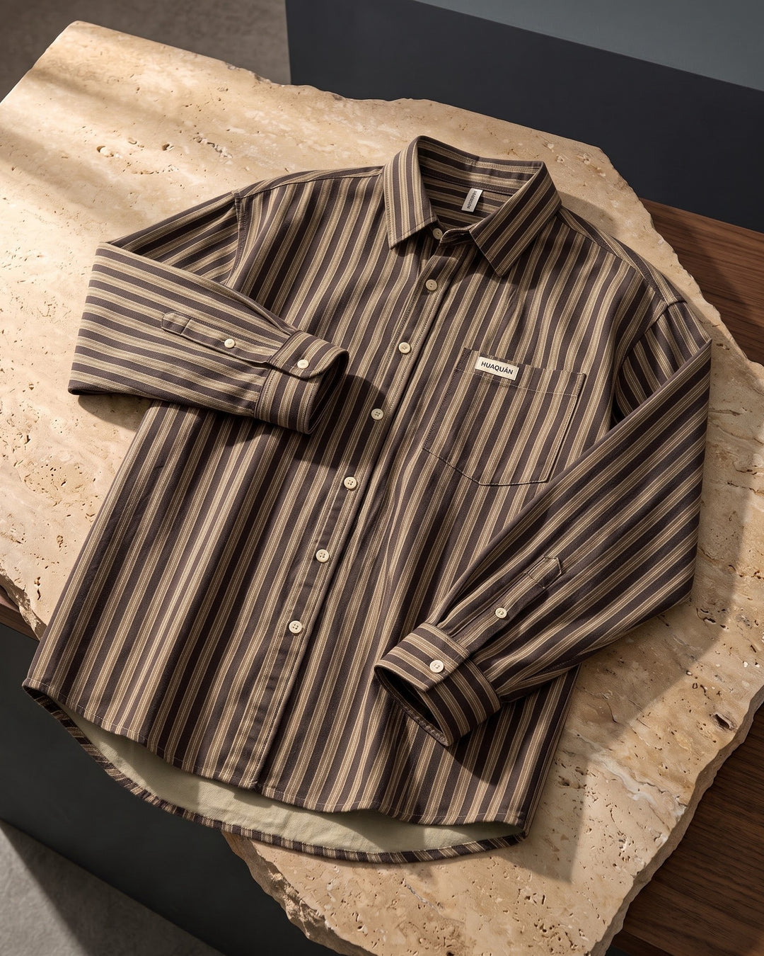 Andrea Cotton Striped Shirt