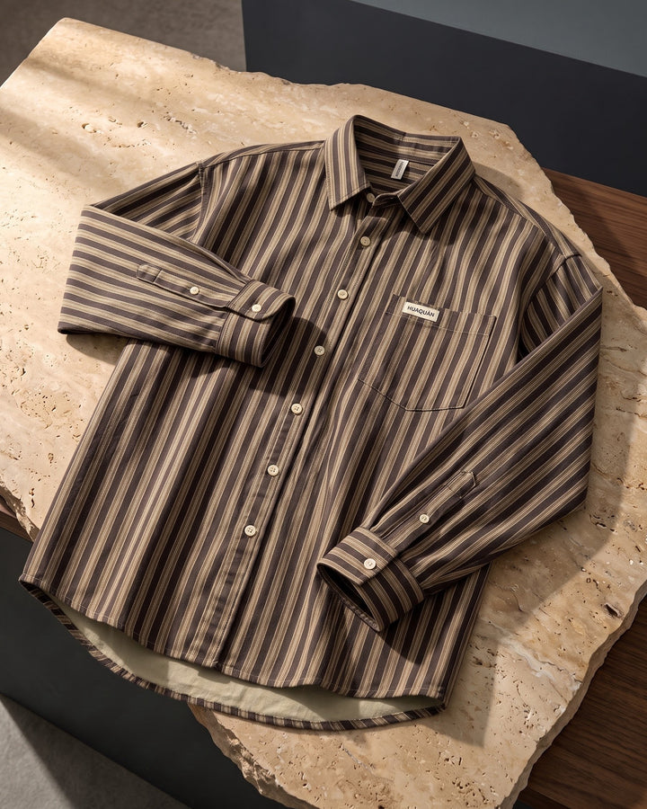 Andrea Cotton Striped Shirt