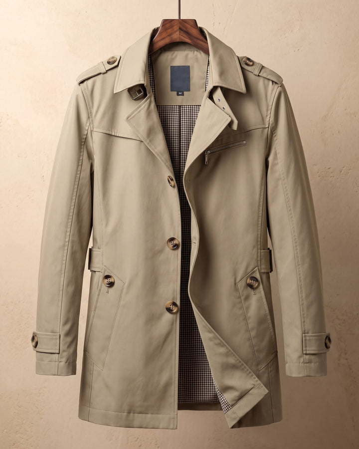 Maurizio Cotton Trench Coat