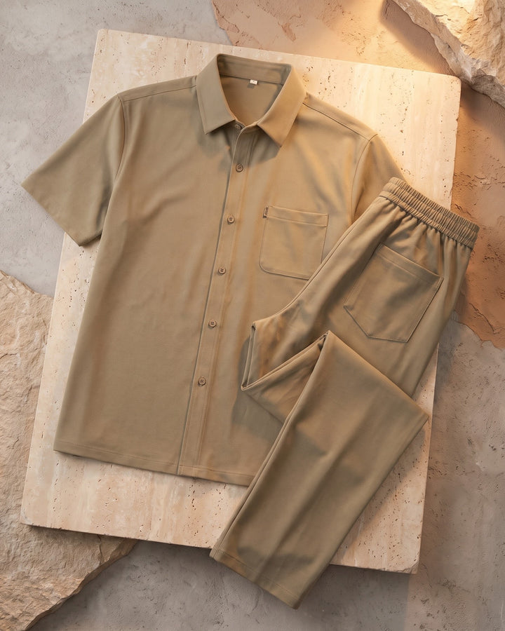 Domenico Short-Sleeve Shirt and Trouser Set