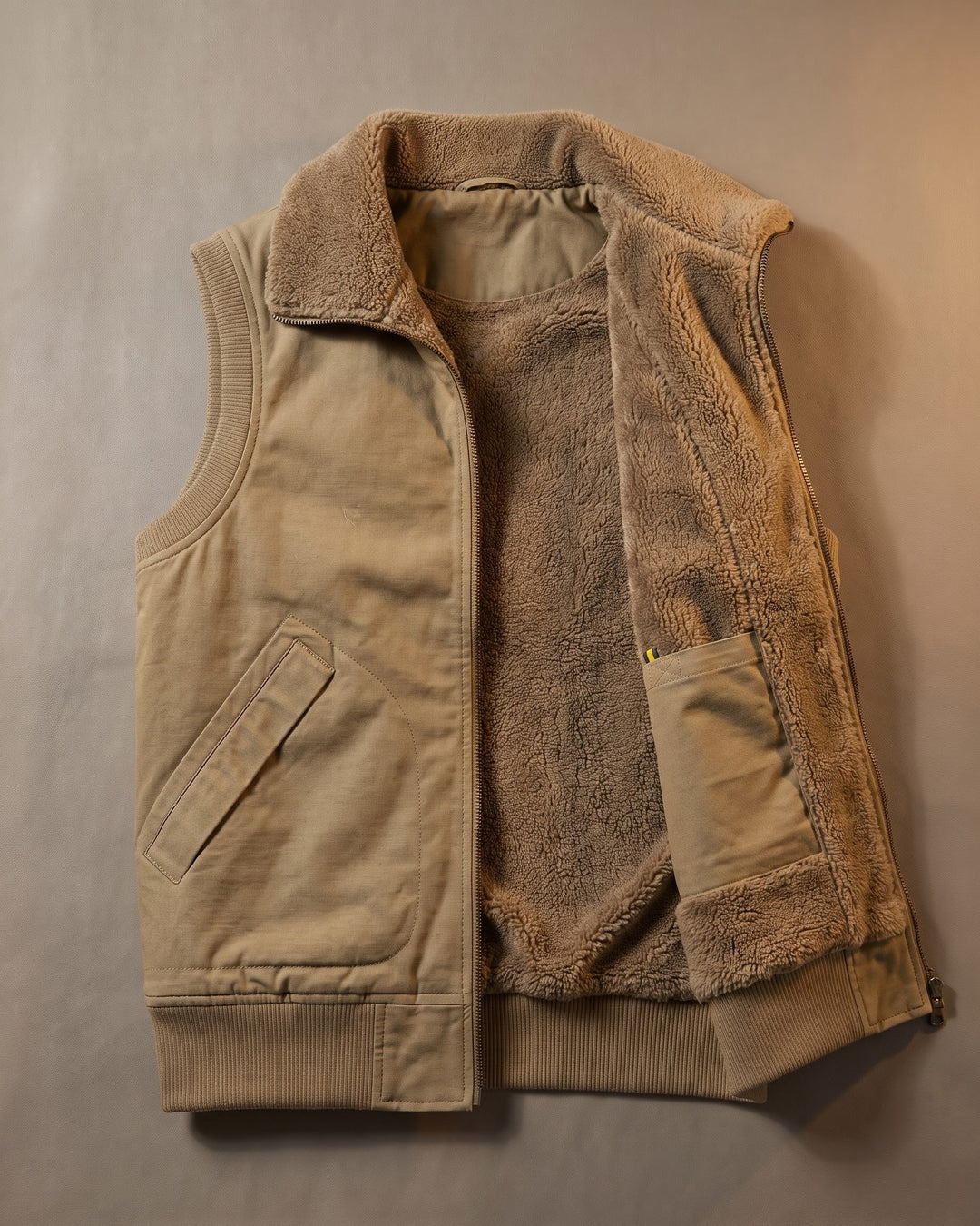 Aldo Cotton Sherpa-Collar Vest