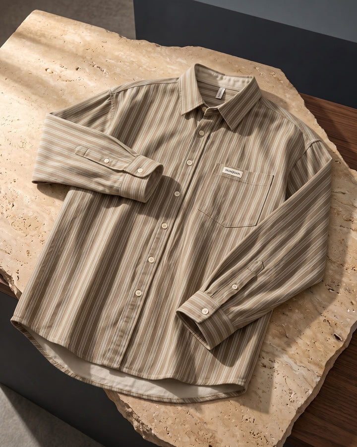Andrea Cotton Striped Shirt