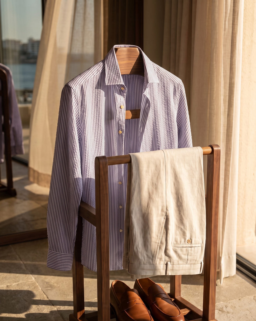 Pio Seersucker Dress Shirt