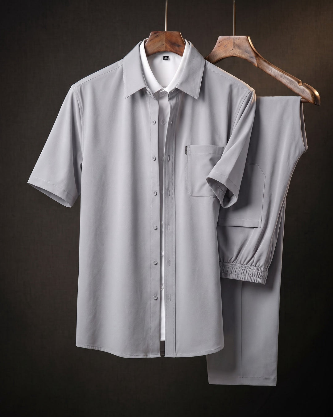 Domenico Short-Sleeve Shirt and Trouser Set