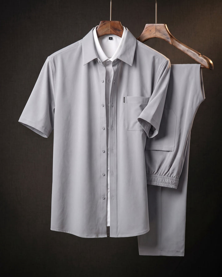 Domenico Short-Sleeve Shirt and Trouser Set