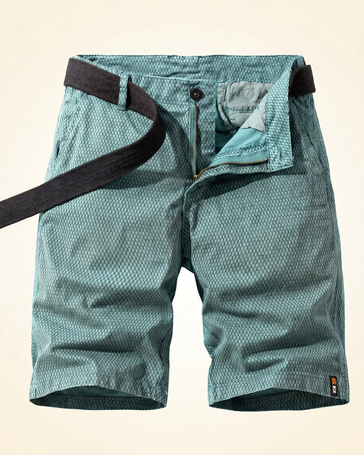 Ruben Cotton Check Shorts
