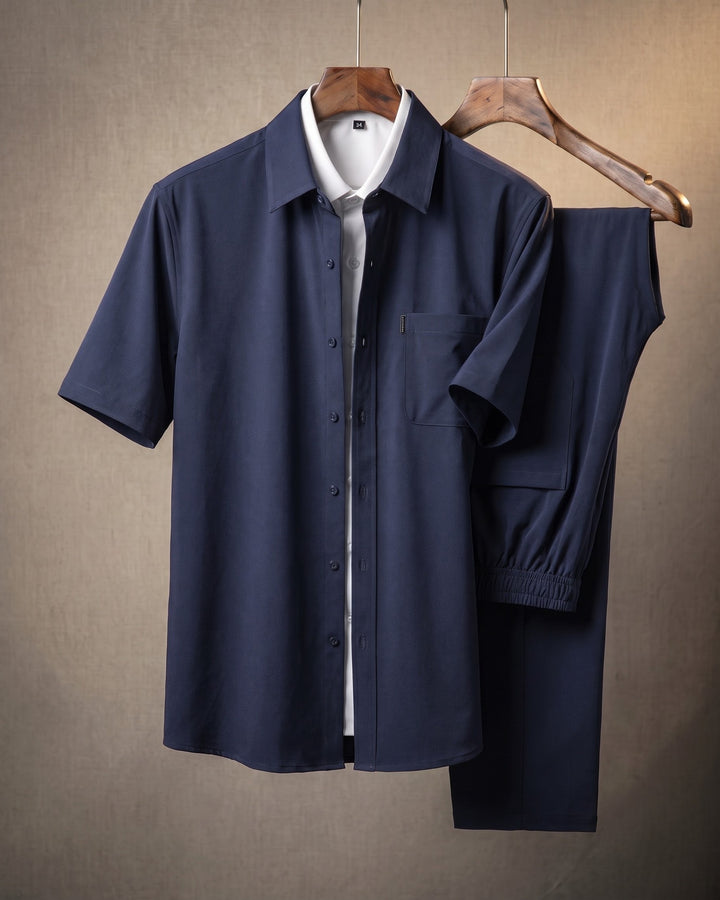 Domenico Short-Sleeve Shirt and Trouser Set