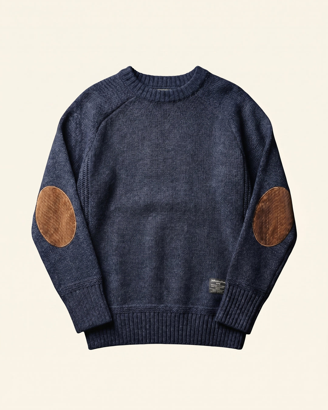 Massimo Elbow-Patch Crewneck Sweater