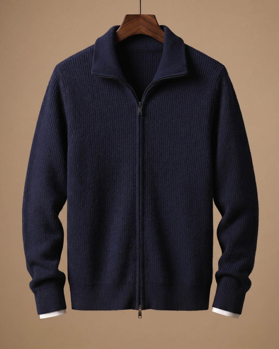 Angelo Cashmere Zip Cardigan
