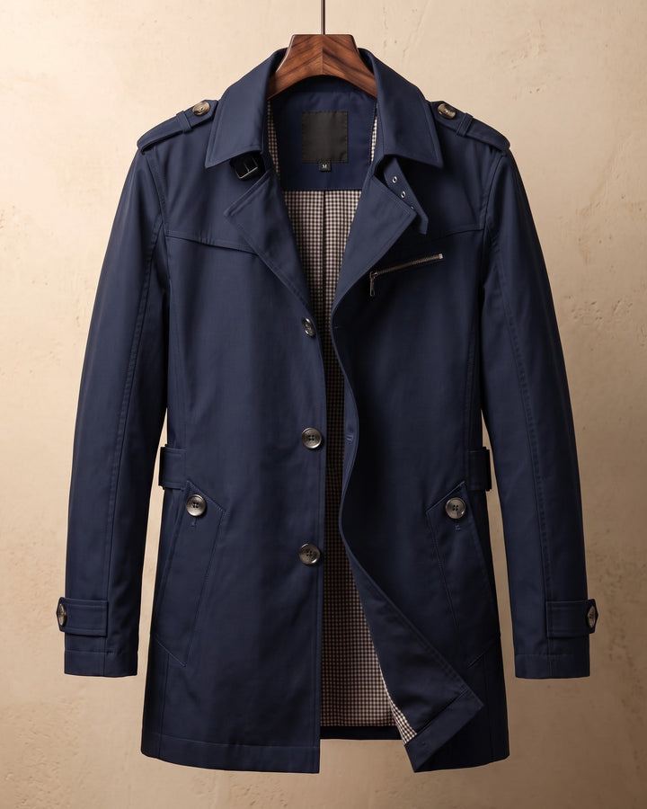 Maurizio Cotton Trench Coat