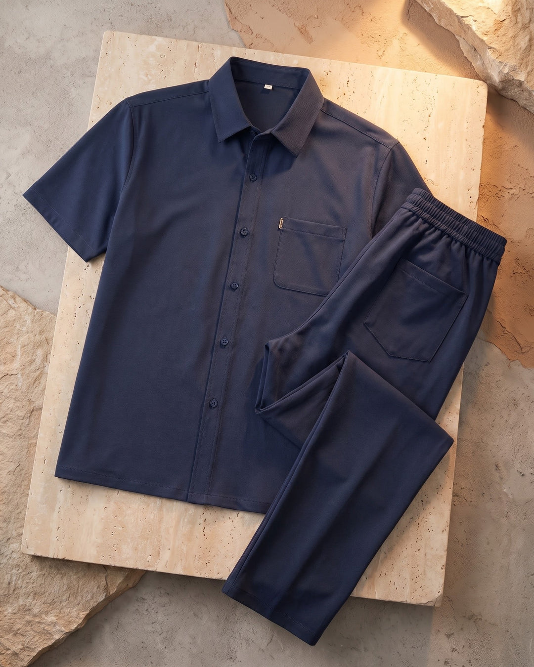 Domenico Short-Sleeve Shirt and Trouser Set