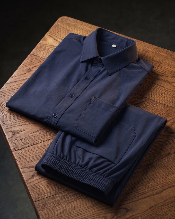 Domenico Short-Sleeve Shirt and Trouser Set