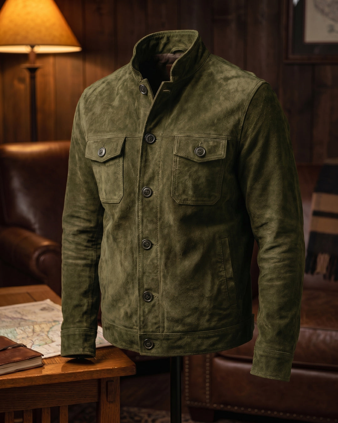 Vincenzo Suede Shirt Jacket
