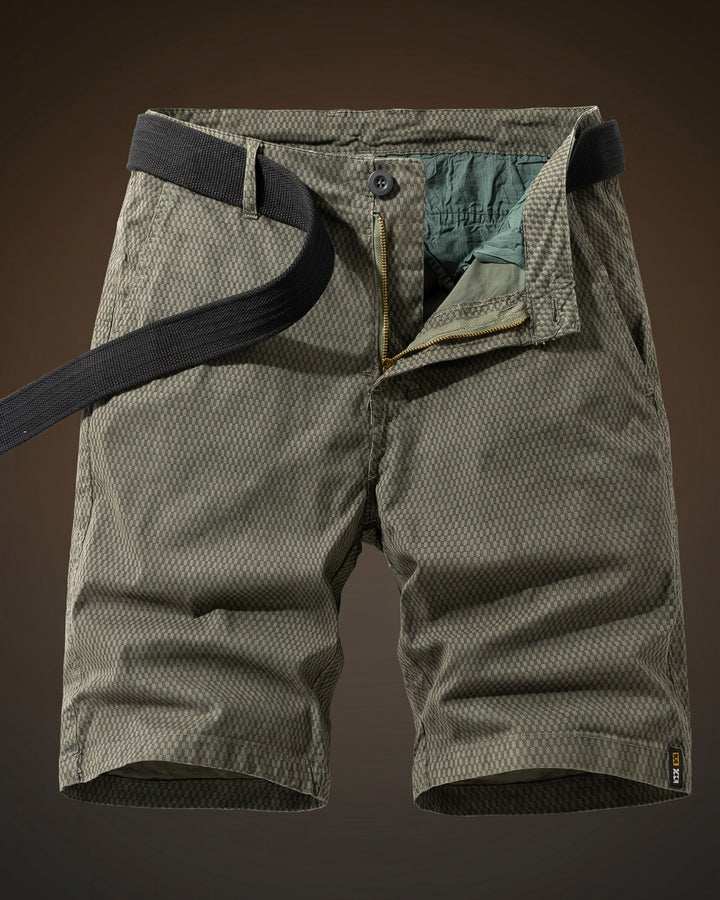 Ruben Cotton Check Shorts