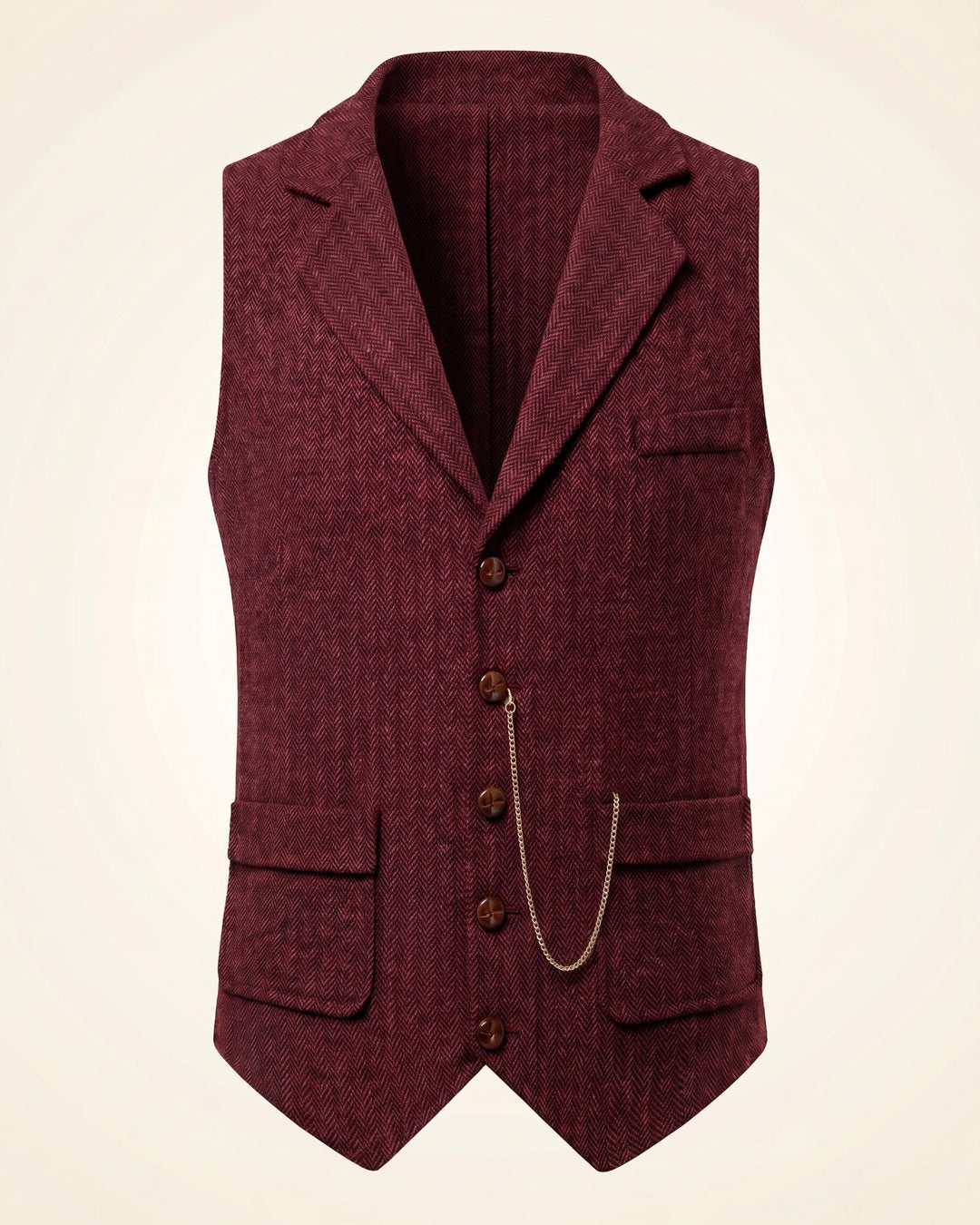Oscar Herringbone Waistcoat