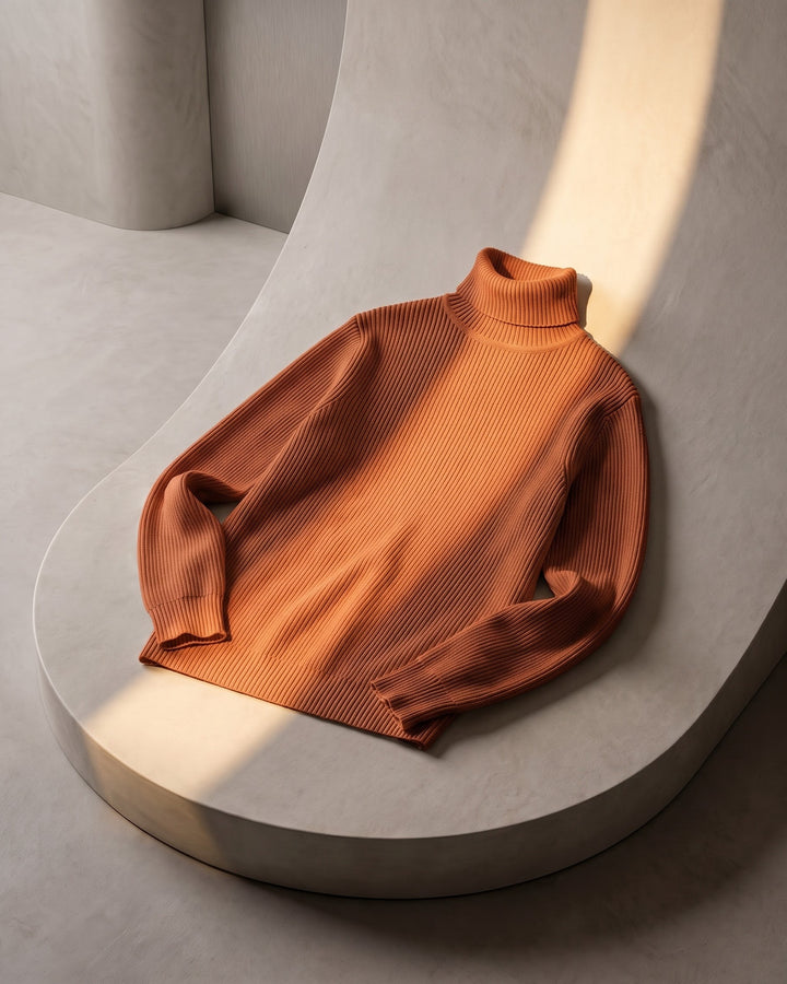 Pio Ribbed Turtleneck Sweater
