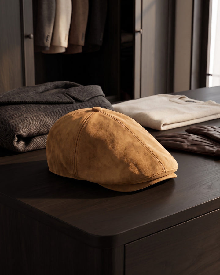 Romeo Suede Flat Cap