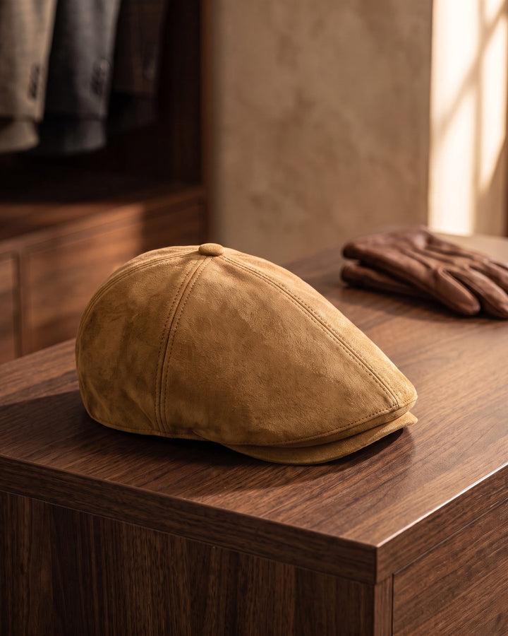Romeo Suede Flat Cap