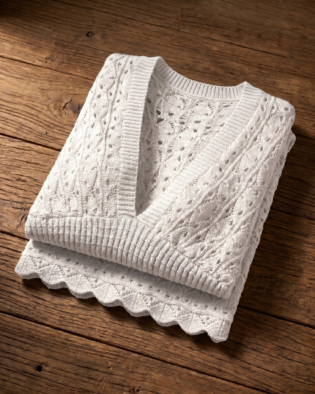 Romina Open-Knit Mini Dress