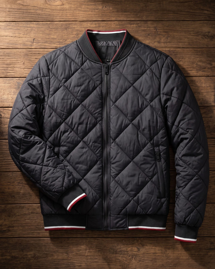 Demetrio Quilted Bomber Jacket