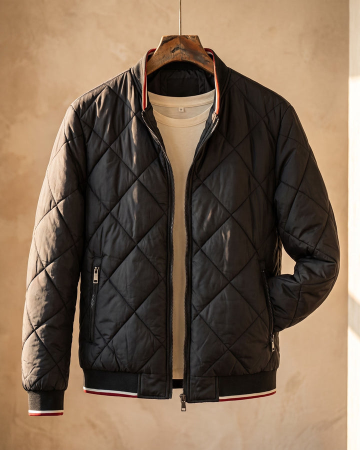 Demetrio Quilted Bomber Jacket