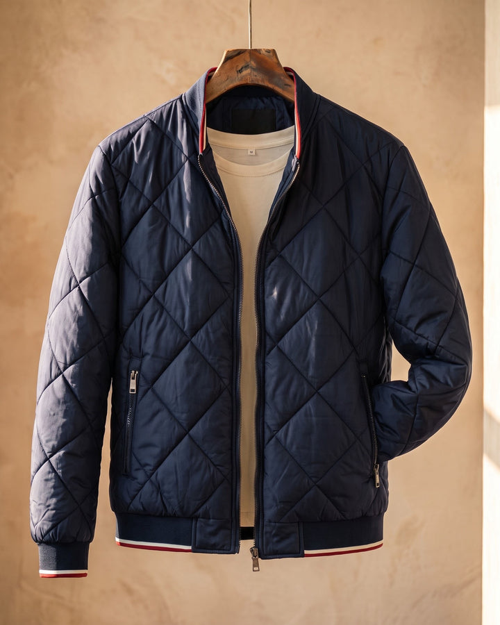 Demetrio Quilted Bomber Jacket