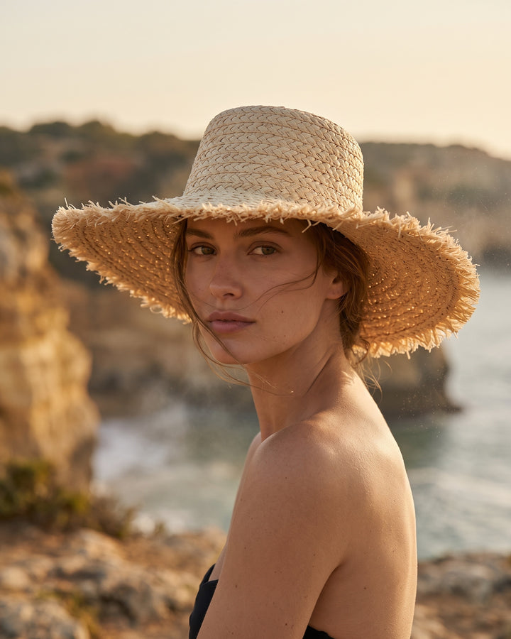 Cecilia Wide-Brim Straw Hat