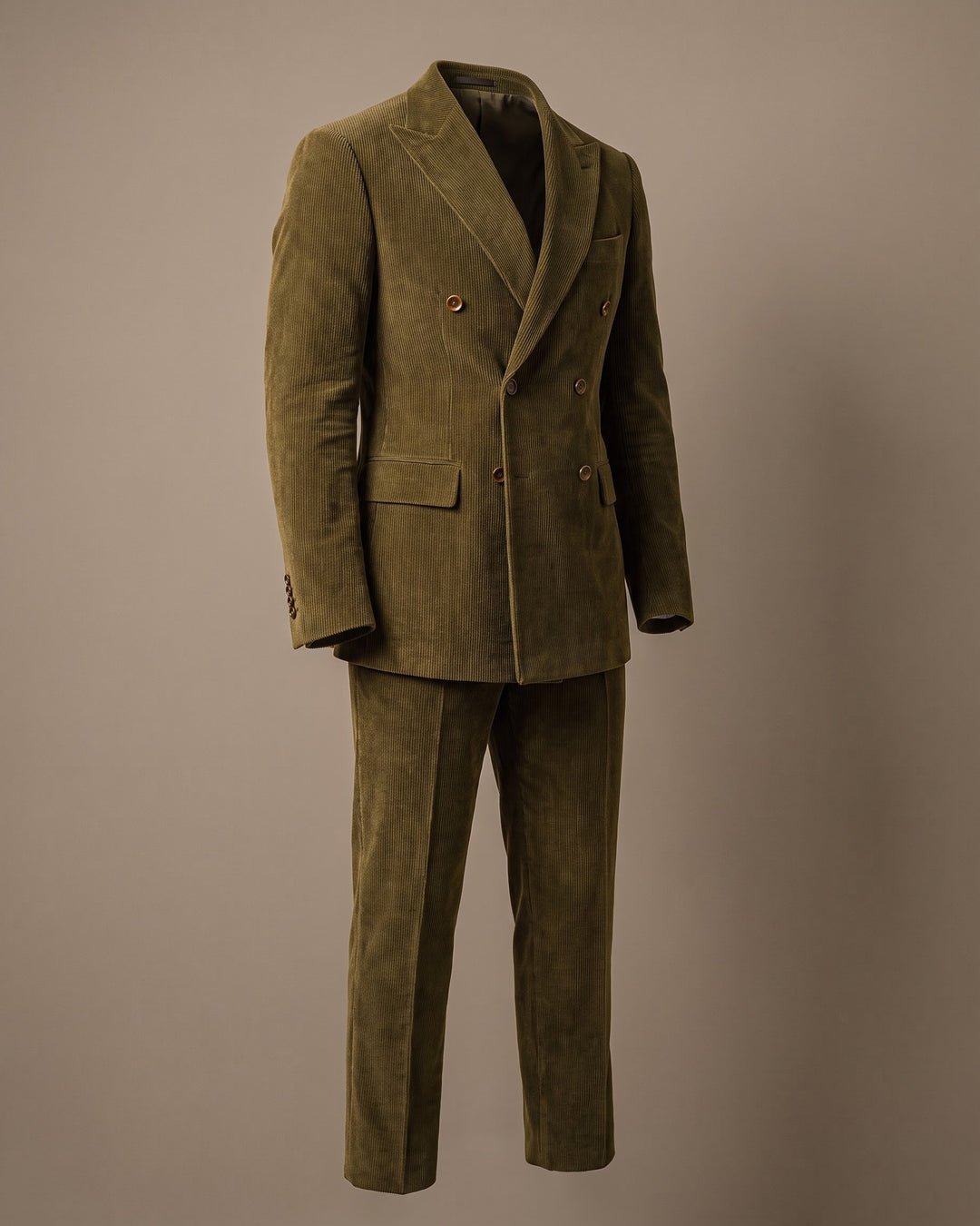 Salvador Corduroy Double-Breasted Suit Set