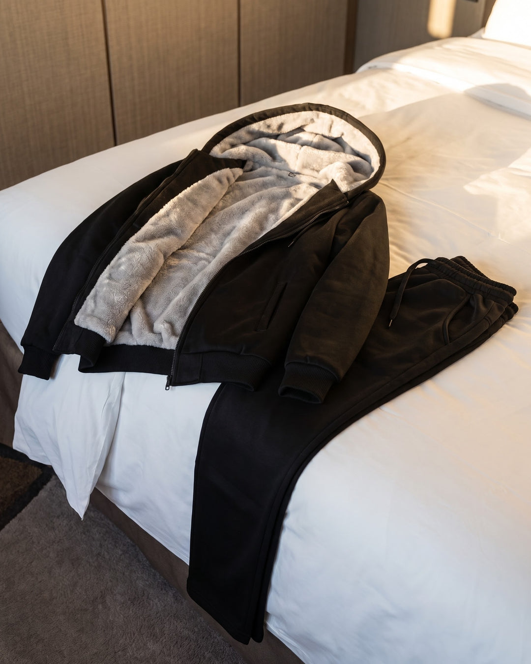 Alonso Sherpa-Lined Tracksuit Set