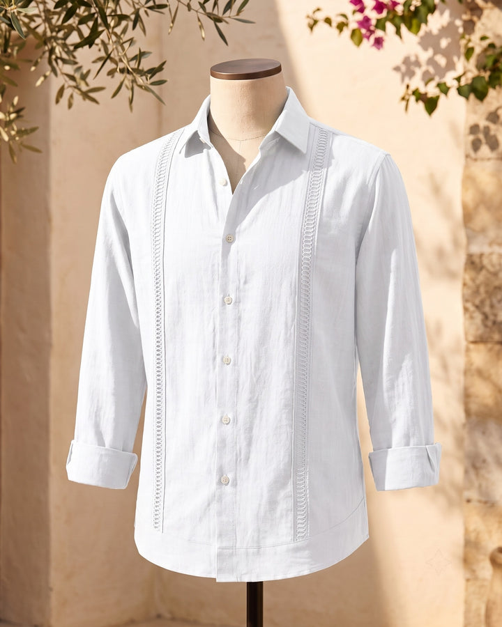 Enzo Linen Guayabera Shirt