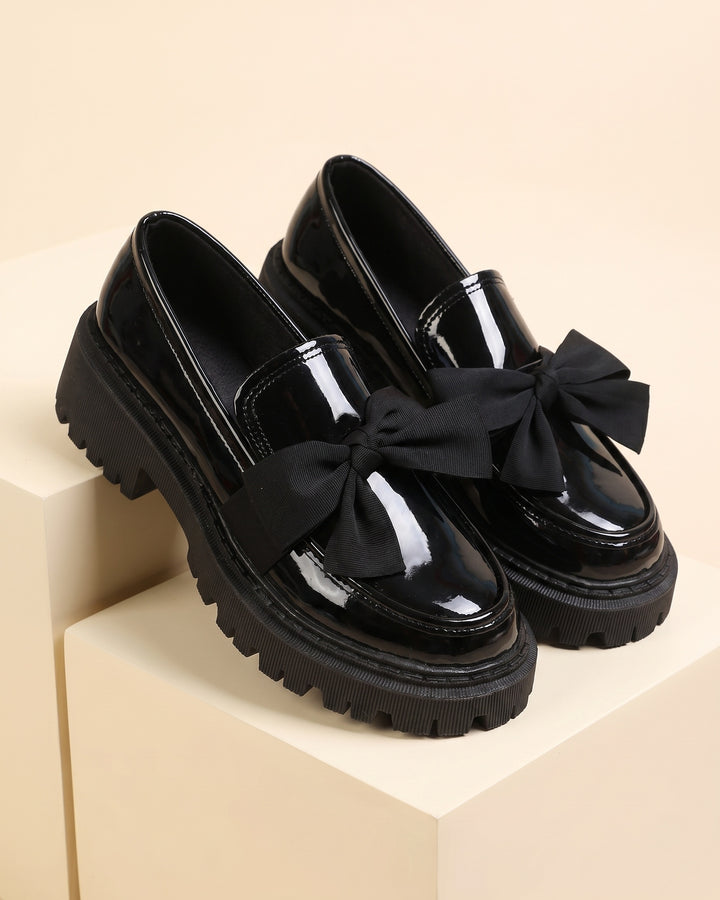 Eugenia Patent Bow Loafers
