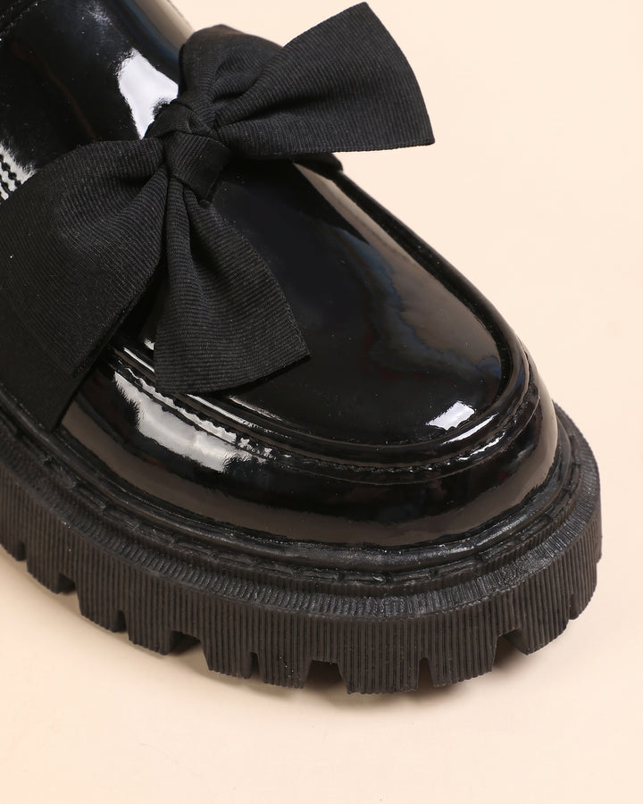 Eugenia Patent Bow Loafers