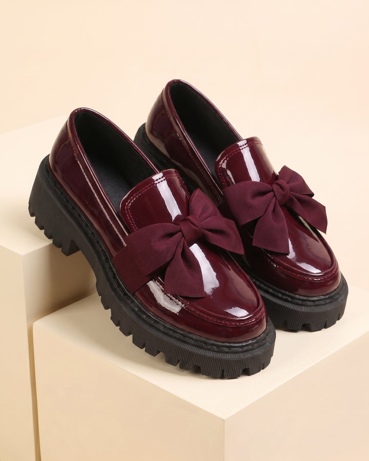 Eugenia Patent Bow Loafers