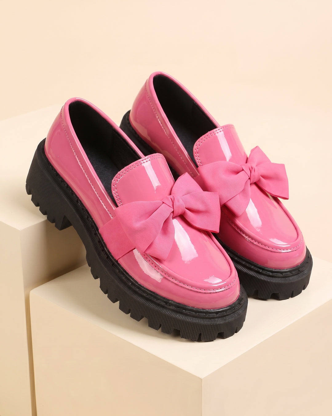Eugenia Patent Bow Loafers