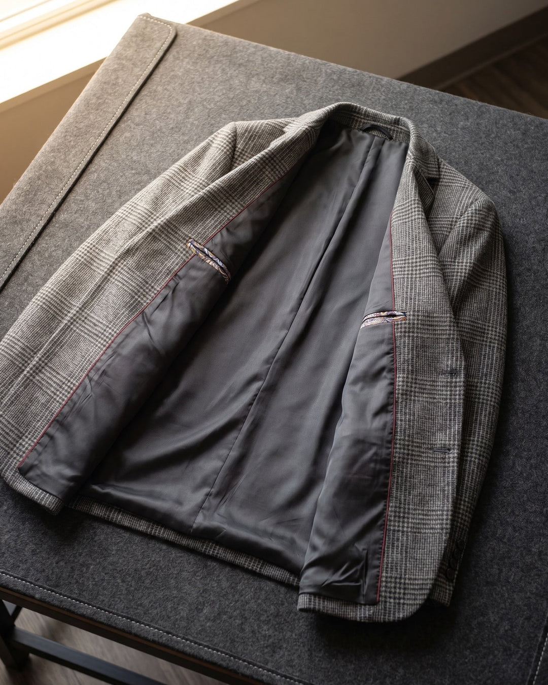 Giovanni Wool Glen Plaid Blazer